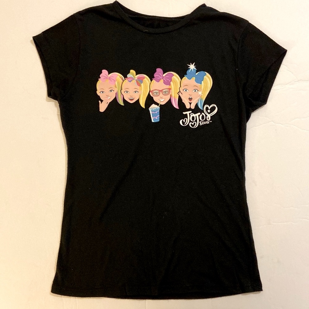 Jojo Siwa Black T-shirt Size M (7/8)